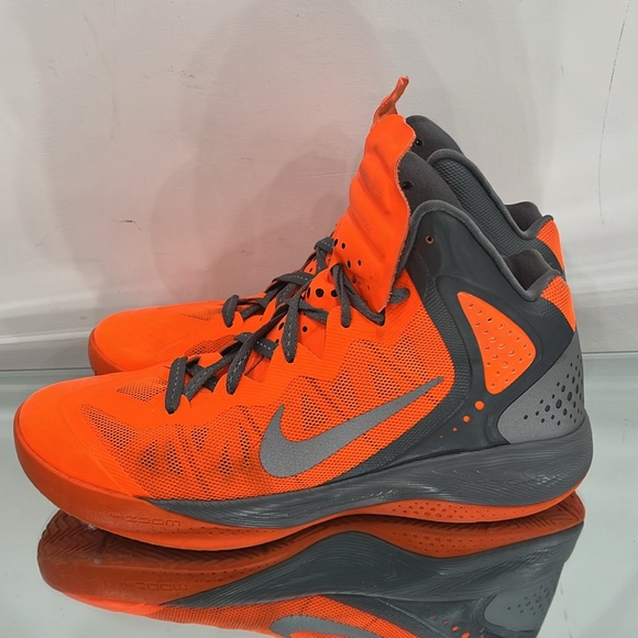 Nike Zoom Hyperenforcer PE Men’s Orange Grey Basketball Athletic 9.5 US - Picture 5 of 13